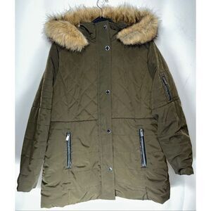 Fleet Street olive green winter coat size large
